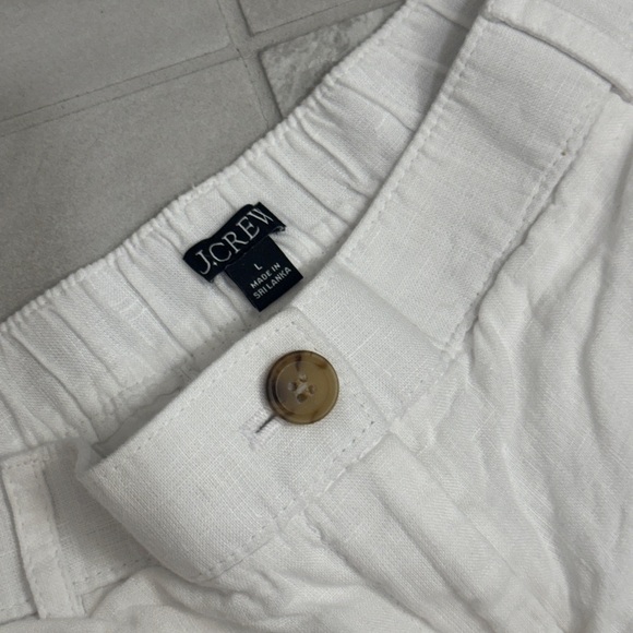 J.Crew White Linen Shorts Summer Casual Lightweight Women’s Shorts - Picture 3 of 7